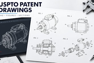 do mechanical patent drawings for uspto clean invention figures cad design