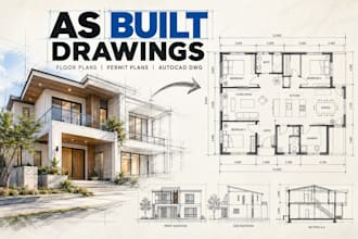 do as built, measured drawings, room layout, autocad city permit plans, dwg file