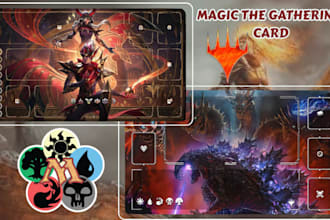 design custom playmat or board game for your card and tabletop deskmat game