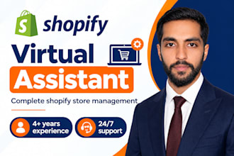 shopify virtual assistant, shopify store manager, shopify marketing