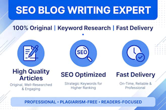 write SEO blog posts and website content