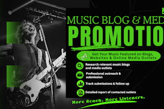 promote your music to blogs and online media outlets