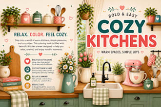 design a professional coloring book for amazon KDP