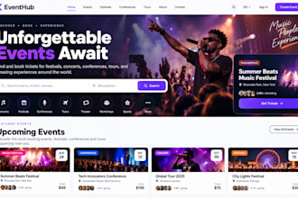 develop a custom event booking festival ticket conference tour reservation sites