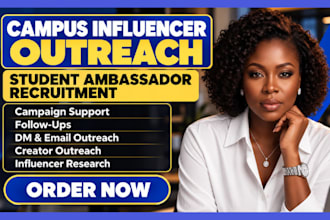 do campus influencer outreach and student ambassador recruitment