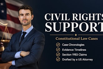 draft civil rights and constitutional law litigation support