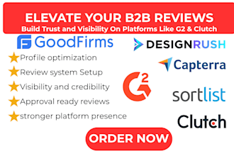 do clutch g2 capterra goodfirms ORM management and b2b profile optimization