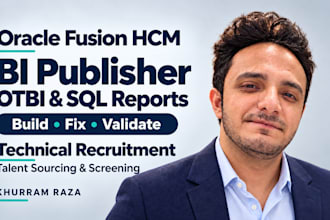 create oracle fusion hcm bi publisher sql and otbi reports
