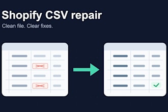 fix your shopify product CSV import errors