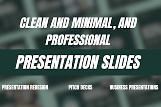 design professional powerpoint presentations and redesign slides