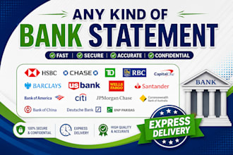 bank statement bank statement bank statement as you need