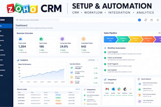 setup zoho crm, automation and zoho one
