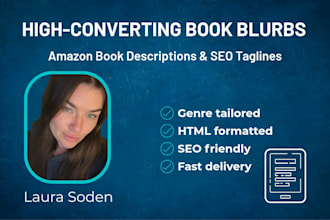 write a compelling book blurb or amazon book description