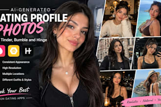 create  realistic ai dating profile photo for tinder bumble and hinge