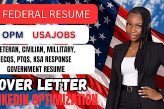 write a professional federal resume for USA jobs