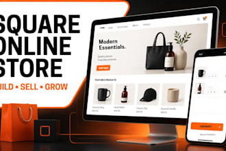 design square online store, square website and ecommerce store