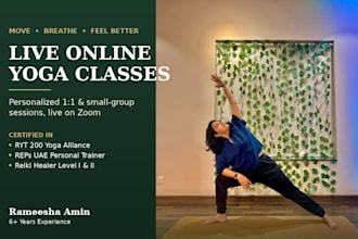 be your certified live online yoga and wellness instructor