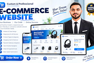 build a modern ecommerce website with laravel PHP and mysql