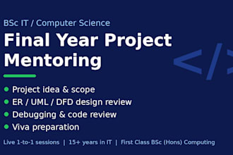 mentor your bsc it final year project step by step