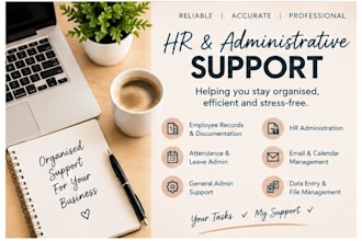 provide recruitment and HR admin support
