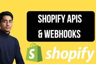 integrate shopify API and webhooks