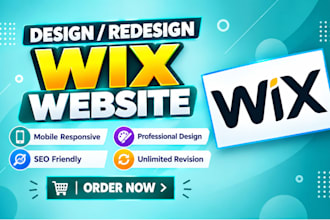 build wix website design or redesign wix website wix landing page, wix studio