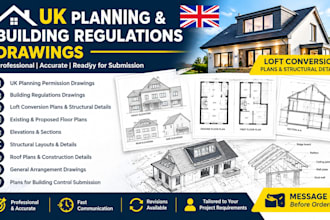 be ur uk planning drawing, building regs drawings, loft conversion for structure