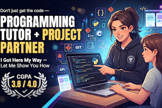 tutor you in programming, cs concepts and help with projects