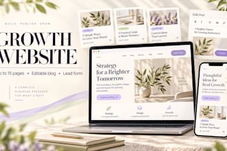 build a custom business website with a blog