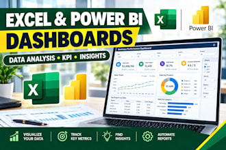 create excel and power bi dashboards with data analysis
