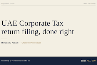 file your uae corporate tax return priced fairly by your turnover