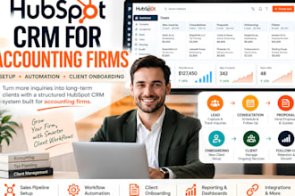 build hubspot CRM for accounting client onboarding