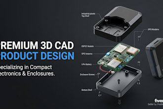 design esp32 gps tracker pcb enclosure for iot sensors and 3d printing