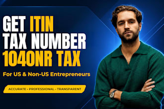 get itin number for non resident as irs caa and handle 1040nr tax return