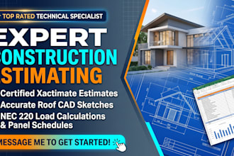 create xactimate estimates, roof sketches and nec 220 calculation