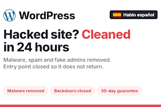 clean your hacked wordpress site and secure it