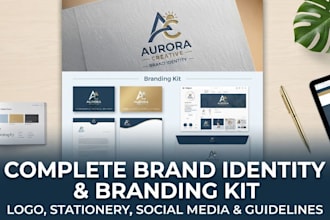 design a complete brand identity and branding kit for your business
