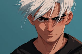 draw a cute anime character illustration