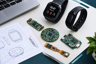 design smartwatch pcb, wearable, ble, iot, sensors, fitness and flex pcb