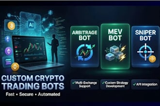 build solana arbitrage bot, mev, volume on sol, sniper, sandwich, pump fun, eth