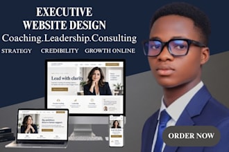 design an executive coach, leadership and consulting website