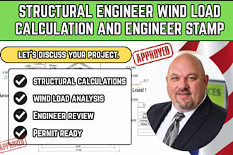 structural engineer wind load calculation and engineer stamp california michigan