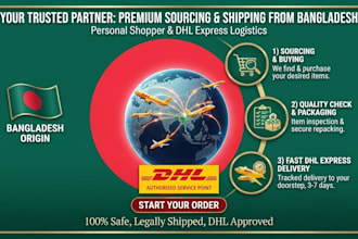 be your personal shopper and ship anything from bangladesh via dhl