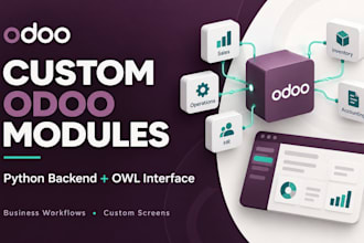 develop custom odoo modules with python and owl