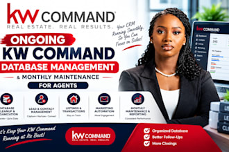 ongoing kw command database management and monthly maintenance for agents