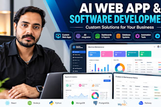 develop ai websites, ai web apps and ai software