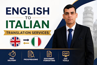 translate italian to english or english to italian professionally