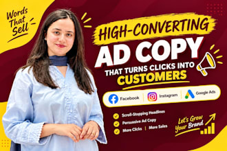 be your ad copywriter for all sorts of ads