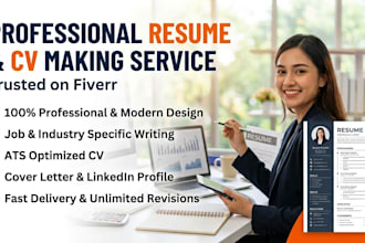 write professional ats resume and CV