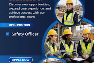 design professional hiring poster, flyer and job advertisement